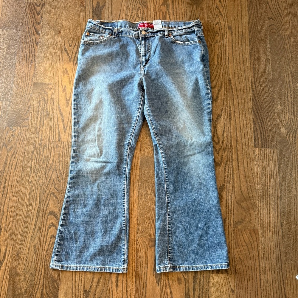 Levi's Light Blue 515 bootcut stretch Women's Jeans size 16 petite